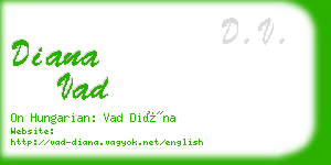 diana vad business card